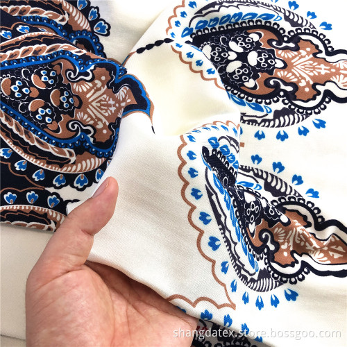 Fashion Design Rayon Twill Printed For Dress